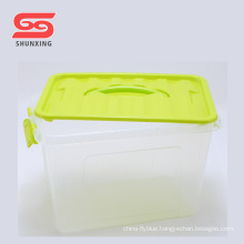 Clear durable large plastic boxes storage with cover